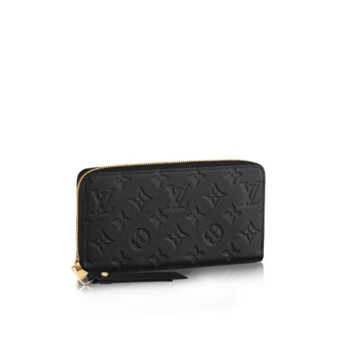 lv zip wallet black|louis vuitton black leather wallet.